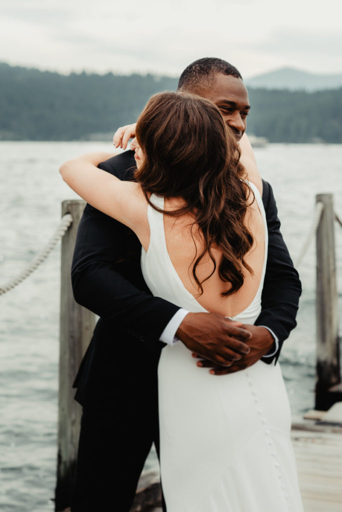 Romantic Wedding on Coeur d'Alene Lake